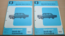 Mercedes Benz W110 Heckflosse 200D 190DC 1961-1968 Motor Reparaturanleitung B154