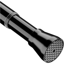 Gardinenstange ohne Bohren Verstellbar Teleskopstange Spannstange Schwarz