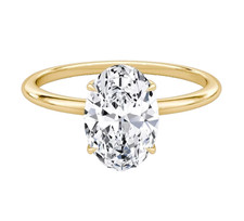 14K Gelbgold Lab-Grown