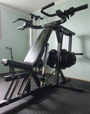 TUNTURI WT80 Leverage Gym, Multipresse mit Hantelscheiben!