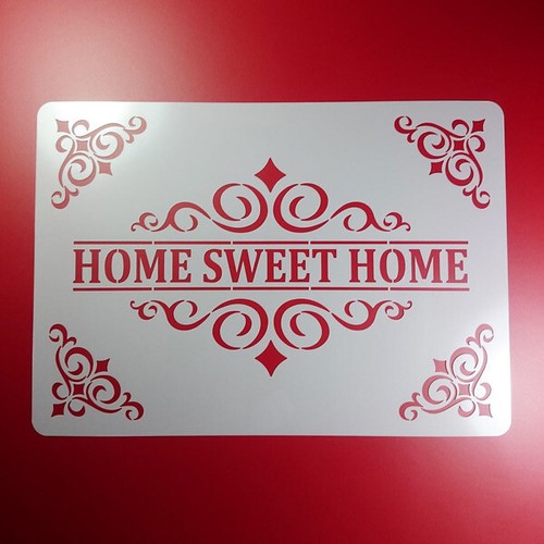 Schablone home sweet - schablone,