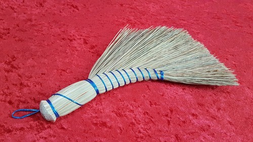 Reisstroh handfeger schräg - reisstroh,