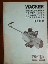 648-13 Wacker BTS 11 Bedienungsanleitung Wartungsanleitung service manual