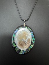 Anhänger  XL Abalone Kamee