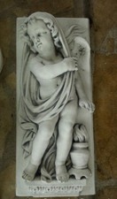 Wandplatte "Putte mit Tuch" 74