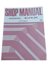 Honda crx ergänzungsbuch - honda, 1995