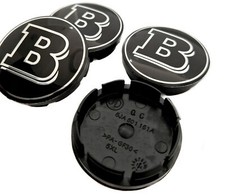 4x 56MM Nabendeckel Für Smart 451 453 Brabus Logo Felgendeckel Radkappen Auto