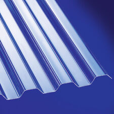 Wellplatten Lichtplatte Trapez Polycarbonat 0,8mm 76/18 klar farblos 11,25 €/m²
