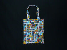 Stofftasche selbst hand genäht Kinder Superman Batman Schule Tasche Stoff Beutel