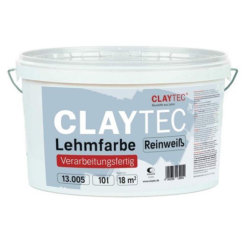Claytec lehmfarbe reinweiß - claytec,