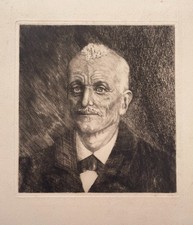 Radierung, Porträt, Ende 19