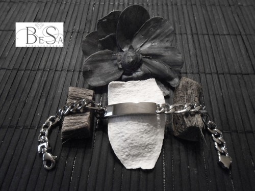Armband mit gravurplatte - mit,