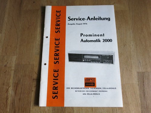 Ddr service anleitung - ddr, service-anleitung