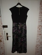 Hosenkleid Gr.38/40 Schwarz oben Muster unten Schlaghose