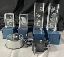 4x 3D Kristallglas Lasergravur