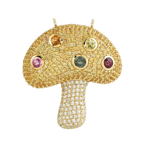 Unikat 14k gold pilz - unikat, anhänger
