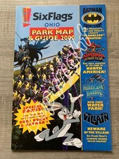 Park Map & Guide SIX FLAGS Ohio 2000 - Freizeitpark Batman Bugs Bunny Coaster