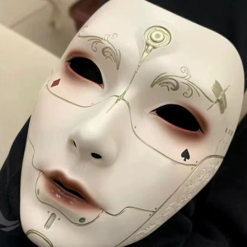 Handbemalte deko maske - handbemalte, deko-maske