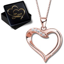 Herz Kristall Halskette echt