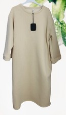 Lagenlook Maxi Winter Kleid Long Tunika 46 48 50 52 54 hell beige