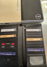 Lufthansa Leder Pass Ticket und Kreditkarten Dokumenten Tasche