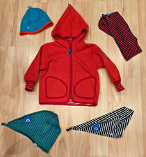Finkid Tonttu Summerwind Jacke, Größe 90 /100, Mütze, Schlauchschal,2 Halstücher