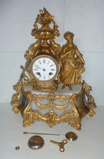 French mantel clock - mantel,