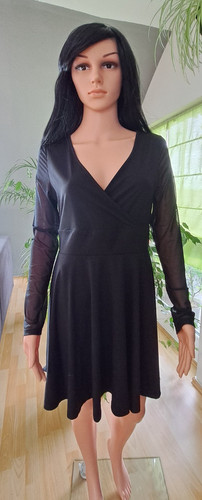 Kleid schwarz transparente - kleid,,
