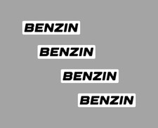 Aufkleber 4x BENZIN tanken Fahrer Hinweis