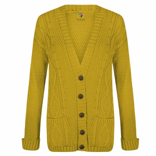 Grobstrick cardigan mit - grobstrick-cardigan,