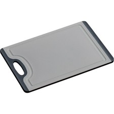 KESPER Schneidebrett Kunststoff grau Rutsch-Stopp, 29,5 x 19,5 cm