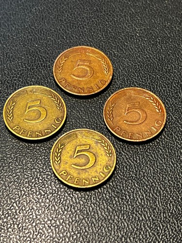 Pfennig 1949 1950 bank - 4x, "bank