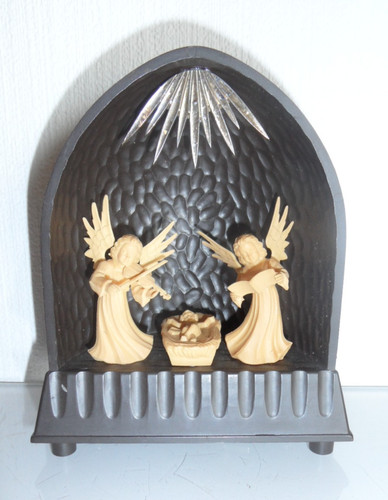 Alte krippe mit - alte, spieluhr