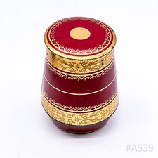 Vintage Jacobs Kaffee Wunderbar Blechdose verziert Rot & Gold 60er | 9,5 x 15 cm