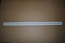 Stegblech Lüftungsgitter 1200x6cm eloxiert weiß Schlitzlochung 30x5mm