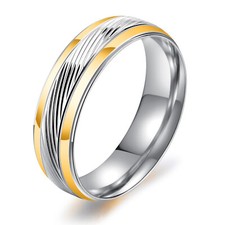 Edelstahl Ring Damen Herren