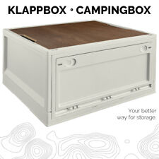 Storage Box 45 L Camping Klappbox Klappkiste faltbar 50x35x29 cm Beige trucky