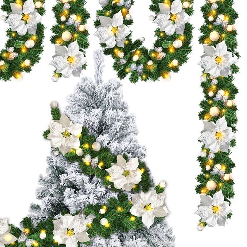 Weihnachtsgirlande hängend - weihnachtsgirlande,