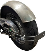 Kennzeichenhalter schwarz universal für Motorräder mit 20 mm Radachse +Sticker