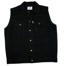 Jeansweste herren denim biker - herren,