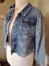 ❤️ PAPARAZZI Fashion ❤️ Cropped Jeans Jacke Kurz Strass Onesize Bis 42/44 