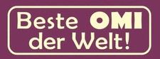 Holzschild 10x27 cm Beste Omi