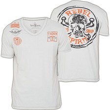 REBEL SPIRIT T-Shirt RSSK151692 Hellgrau T-Shirts