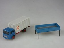 Wiking 1/87 Saure 640/1 B MAN 9186 FL Wechselpritsche achatgrau 132223