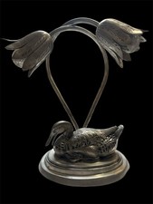 Vintage Tischlampe aus Zinn