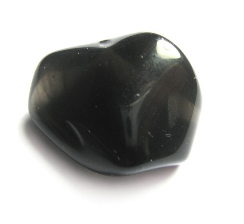 Trommelstein obsidian rauch 1 - trommelstein, rauch-