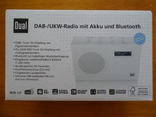 Dual MCR 117 DAB UKW Radio mit Akku und Bluetooth Digitalradio tragbar +USB