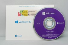 Microsoft Windows 10 Pro 64Bit Deutsch OEM original Lizenz + original DVD ! KEY