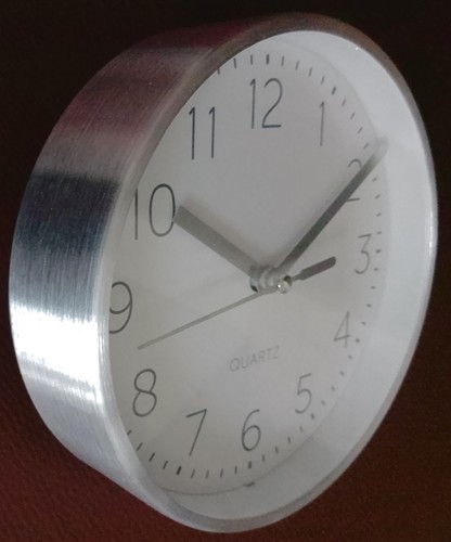 Edelstahl quartz wanduhr - quartz,