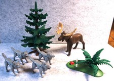 Playmobil N°3829 – Elch mit Wolfrudel